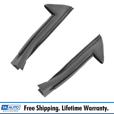 Front Rubber Window Triangle Weatherstrip Seals Pair Set for Camaro Firebird