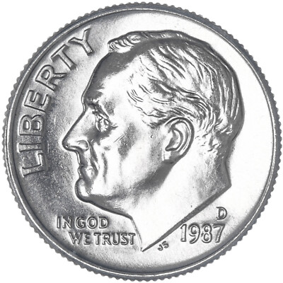 トップス dime foodie 1987 D Roosevelt Dime Choice BU US Coin | eBay