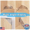 pmiltfuy 12-Pack Stainless Steel Corner Brackets for Wood, Furniture Corner Connectors for Cabinets, Tables, Chairs, Drawers, Thickened Angle Bracket with 72 Screws
