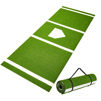VEVOR 10'x3.8' Baseball Softball Hitting Batting Mat Indoor Outdoor Training