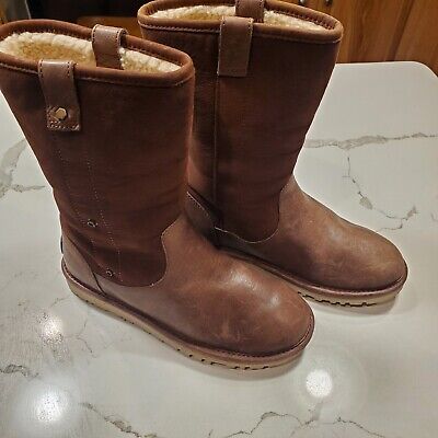 UGG Classic Short Boots Sheepskin Suede Pure Brown Boots Wool
