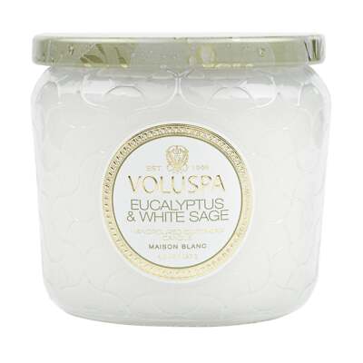VOLUSPA  EUCALYPTUS & WHITE SAGE PETITE JAR CANDLE 4.5 OZ