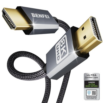 BENFEI 8K HDMI to HDMI Cable Certified Ultra High Speed HDMI Cable 4K@240Hz 8...