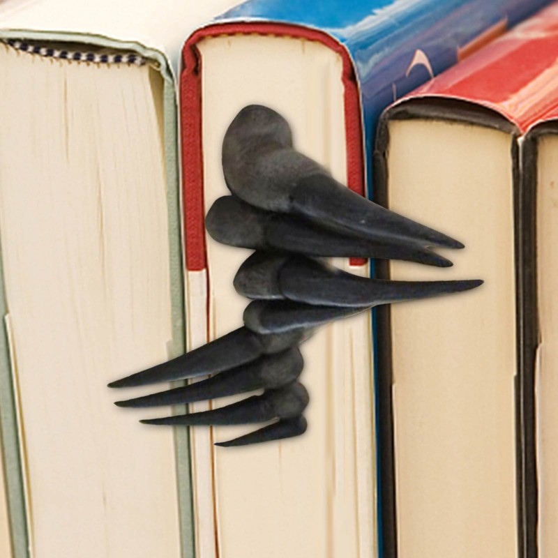 Bookmarks Funny Demon Claw Creative Markers 3D Resin Devil's Hand Bookmark