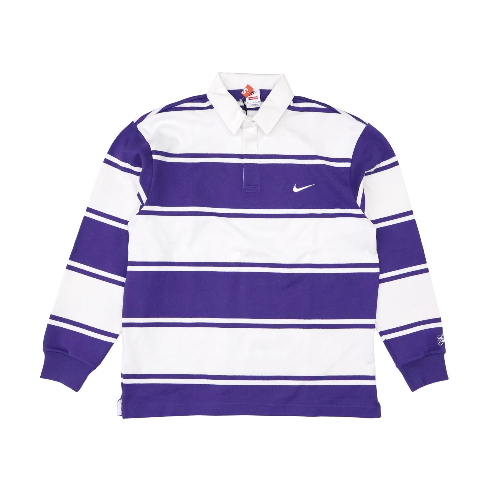 Supreme®/Nike® Stripe Rugby Supreme Nike Stripe Rugby Black Men's - SS25 - US