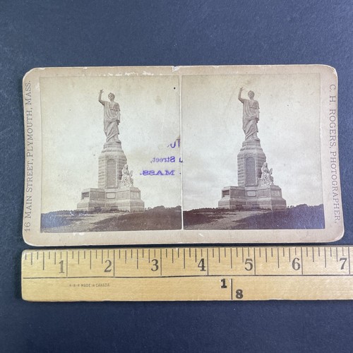 置物 out of museum National Monument Incomplete Stereoview Charles H. Rogers