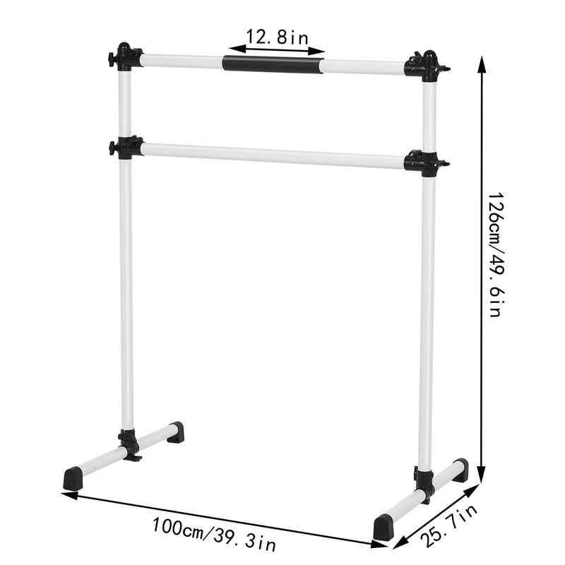 Ballet Barre 4 Ft Portable Ballet Equipment for Kid and Adult Height Adjustable