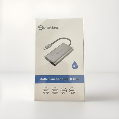 New Unopened UtechSmart Multifunction USB-C Hub HDMI Silver Adapter