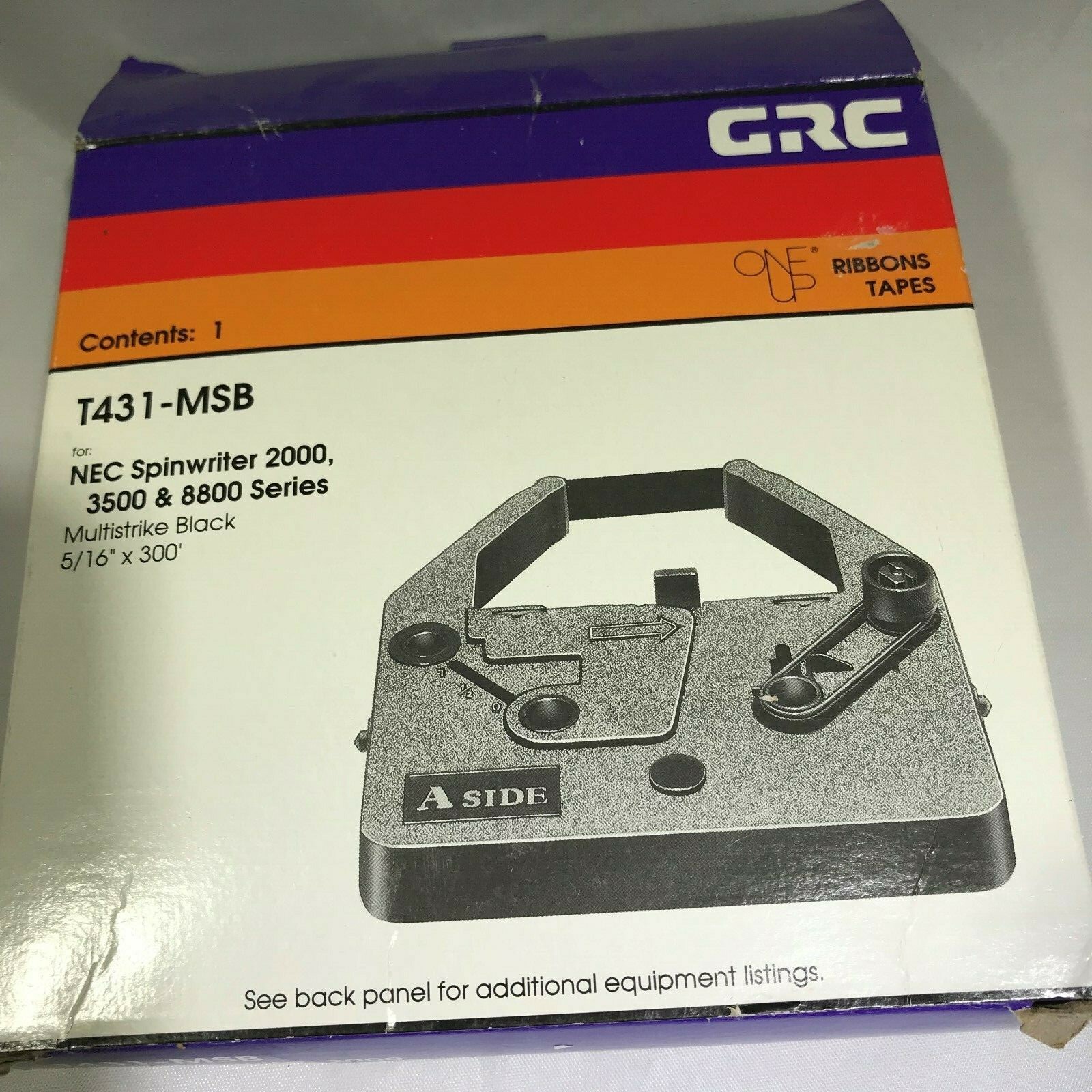 NEC Spinwrtier Black Ribbon Tape Typewriter T4314 Vtg 1993 5/16 GRC USA