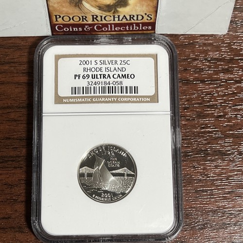 2001 S Silver Wyoming NGC Certified PF69 ULTRA CAMEO State
