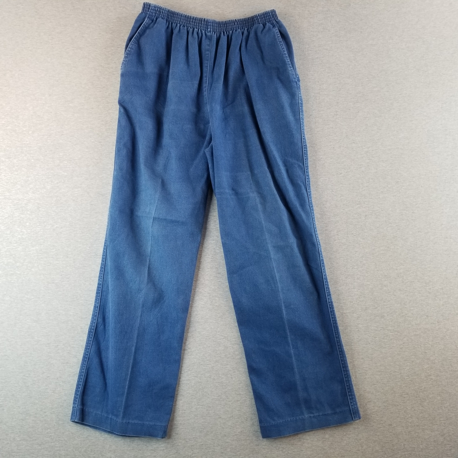 Alfred Dunner Jeans Women's Sz 12P Blue Wash Elastic Waistband Grannycore VTG