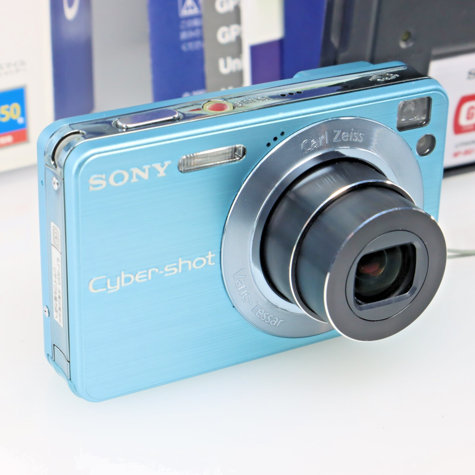 SONY ソニー Syber shot DSC-W120 ブルー1 Sony Cyber-shot Blue DSC-W120 7.2MP 4x optical zoom Digital