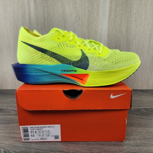 Nike ZoomX VaporFly Next% 3 Fast Pack Sz 11.5 Mens Volt