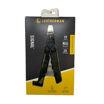 NIB-Leatherman Signal Multi-Tool Coyote Tan 19 Tools 4.5  Closed