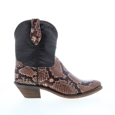 Abilene Boots 9297 Женские коричневые кожаные ковбойские сапоги в стиле вестерн без застежки