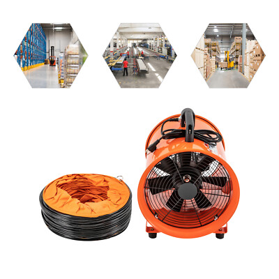 10/12 Inch Industrial Extractor Fan Blower 5M Duct Hose Underground Ventilation