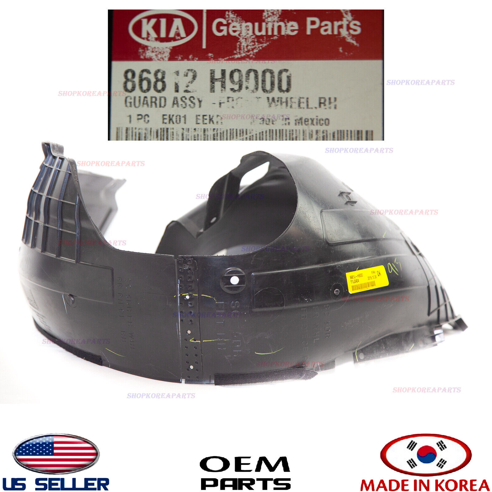 Genuine Fender Liner Front RIGHT Passenger Side ⭐OEM⭐ RIO Genuine Fender Liner Front RIGHT Passenger Side ⭐OEM⭐ RIO