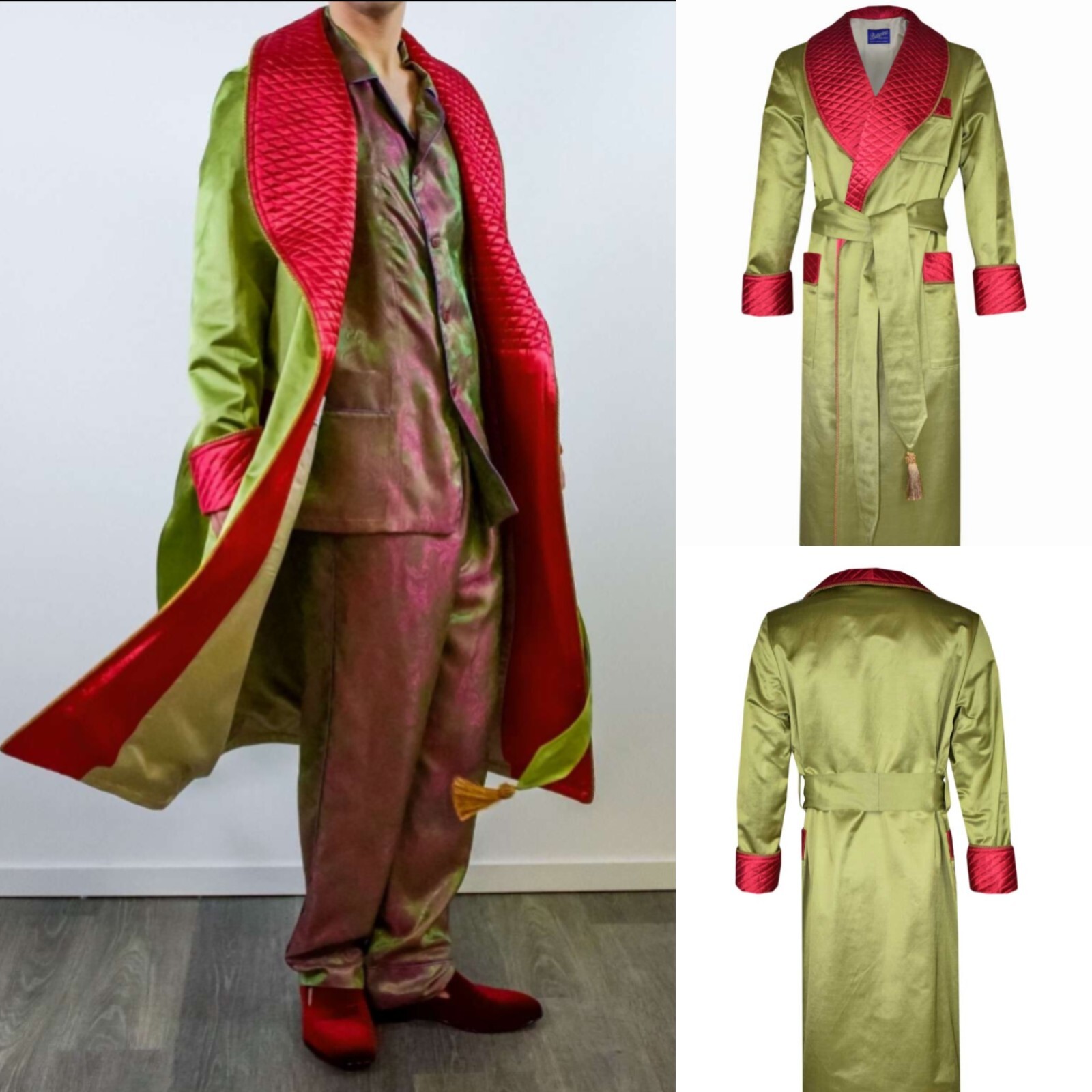 ジャケット・アウター 1900s silk satin smoking jacket 1900s silk satin smoking jacket size S | eBay