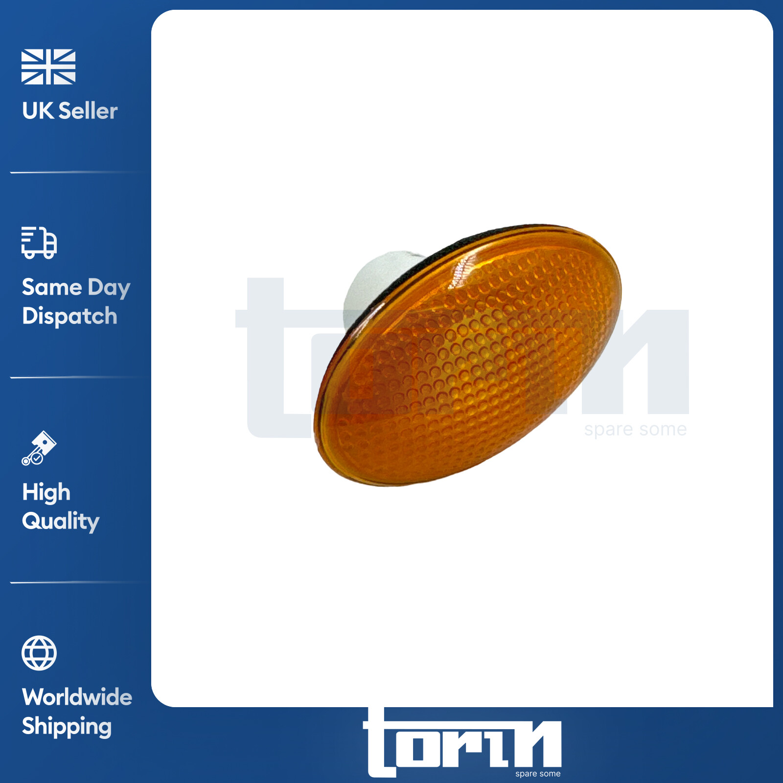 Side Indicator Repeater Light Lamp Lens Left&Right Amber Fits Ford Transit MK5