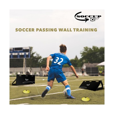 SOCCUP Soccer Rebounder Board – Soccer Training Equipment – Portable