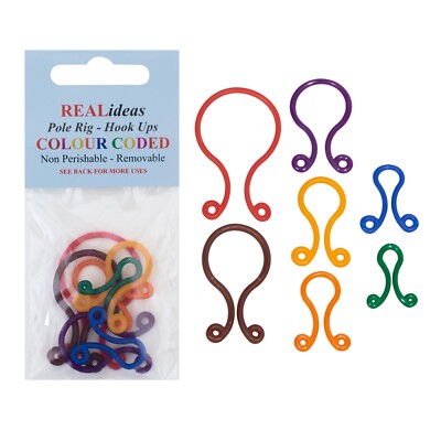 TWO PACKS OF 'TWISTER' POLE RIG HOOK UPS - SEE USES BELOW 