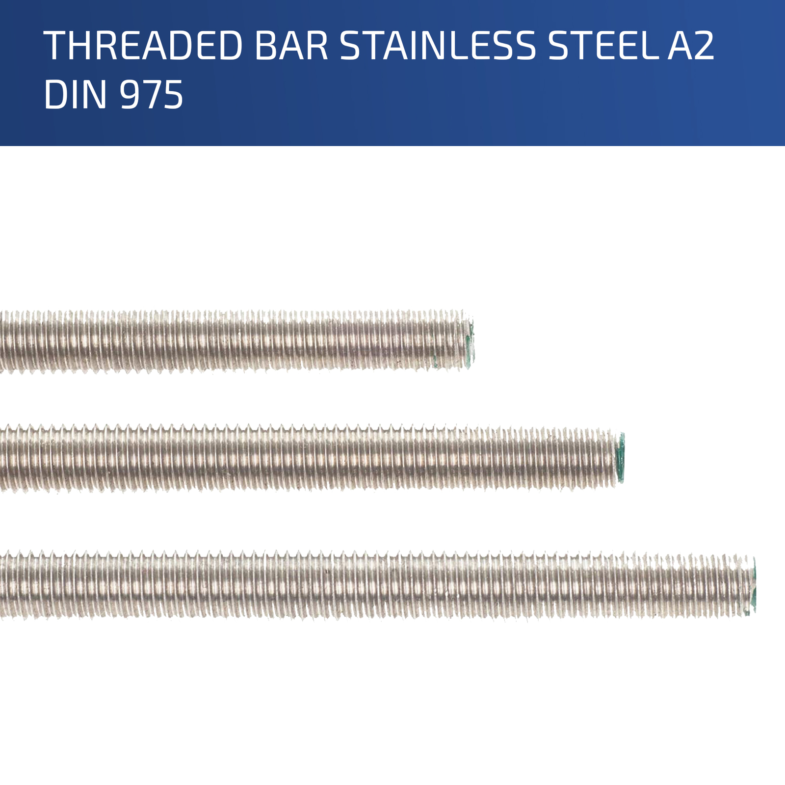 M10 X 200MM FULL THREAD METRIC BAR STUDDING ROD STEEL ZINC PLATED BZP