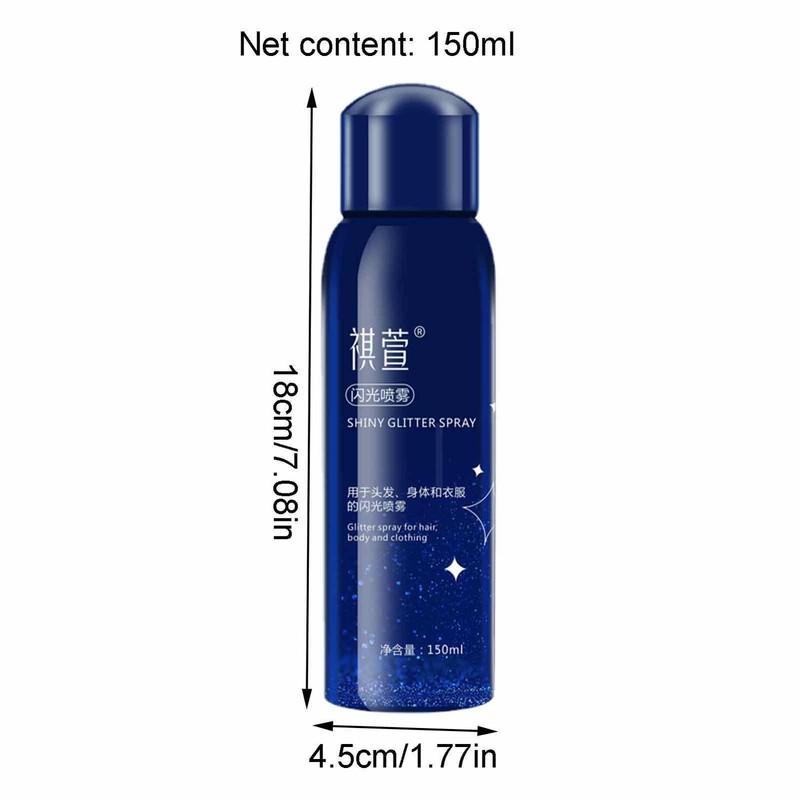 Body Glitter Long-Lasting Waterproof Shimmer Spray Glitter Hairspray