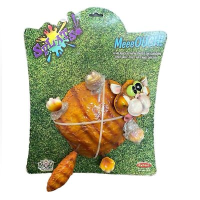 Splats MeeOuch Whimsical Cat Outdoor Garden Decor w/ Springs Tim Twinkler NEW