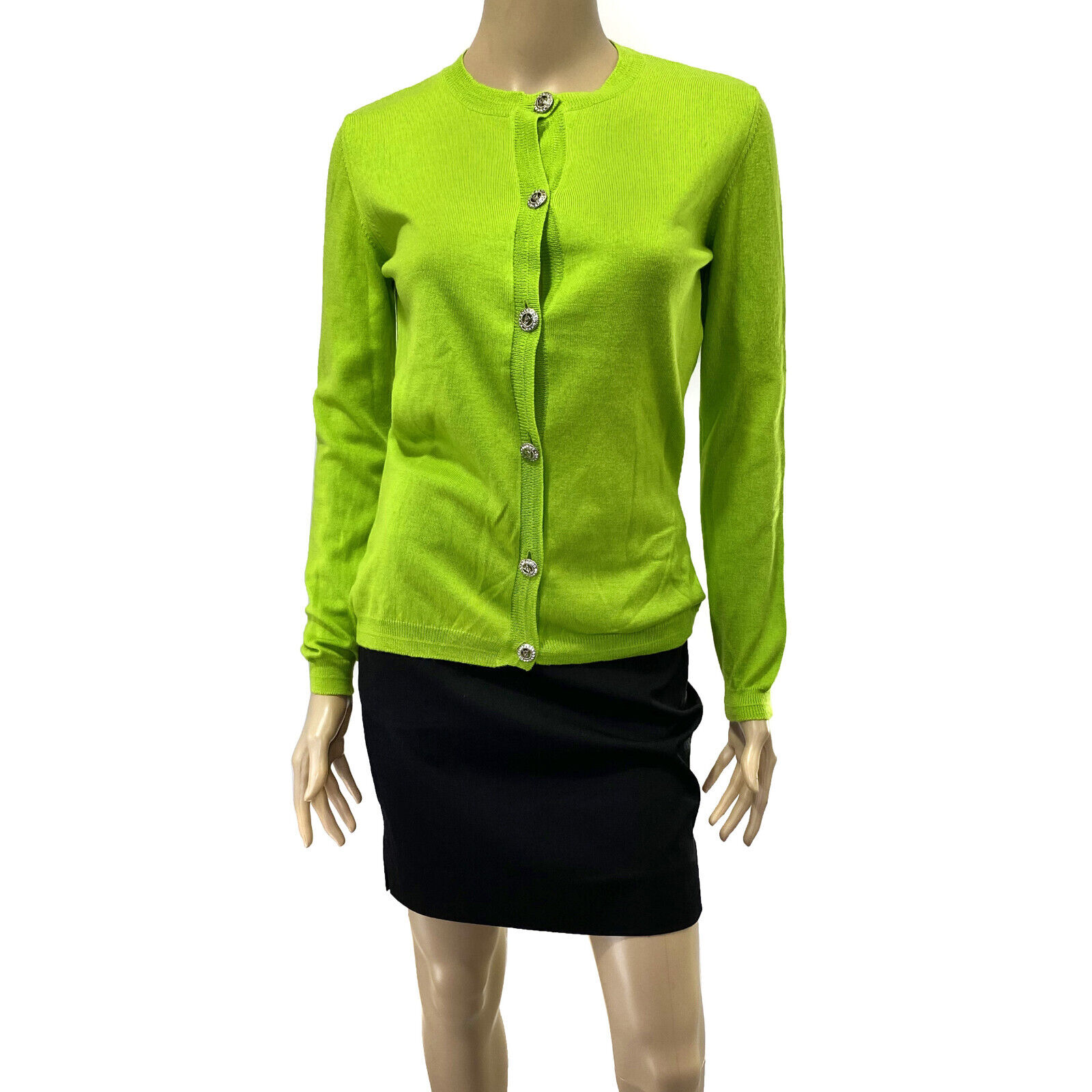 VERSACE Classic V2 Vintage Green Knit Cardigan Top | eBay VERSACE Classic V2 Vintage Green Knit Cardigan Top | eBay