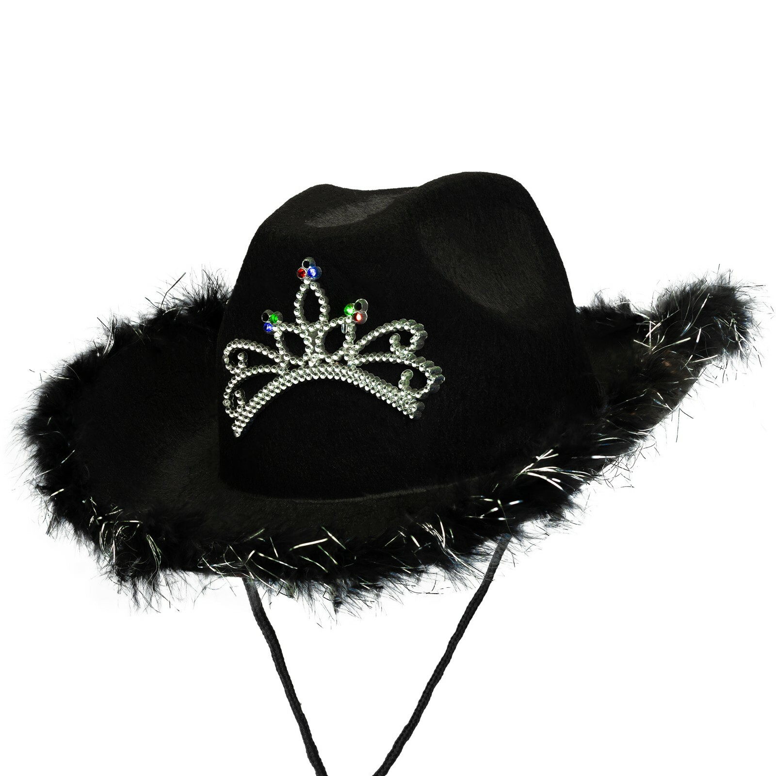 Adult Light up Cowboy Hat with Tiara 