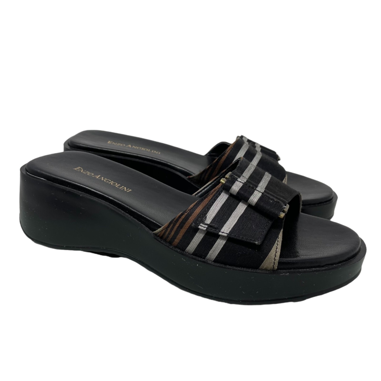 ENZO Angiolini サンダル Y2K 90s Enzo Angiolini LIO Slide Wedge Sandals Womens 7 Open