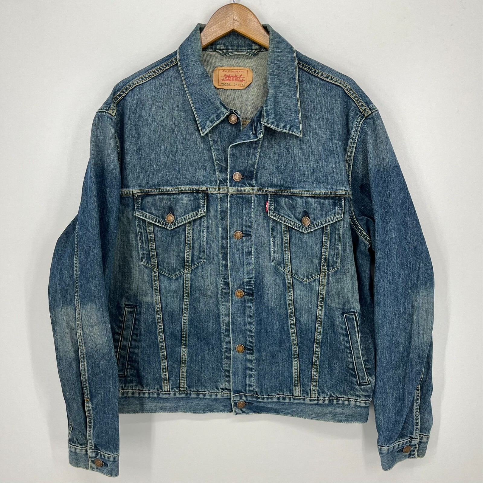 Levi's Denim Jacket Men's XL Blue Vintage Vtg Y2K Cotton Levi's Denim Jacket Men's XL Blue Vintage Vtg Y2K Cotton