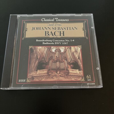 Johann Sebastian Bach :,Classical Treasures-1993-CD (1685-1750 LN)- *Fast Ship*