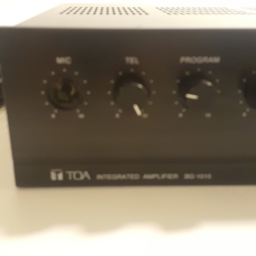 TOA INTEGRATED AMPLIFIER AMP BG-1015 BG1015 Powers ON