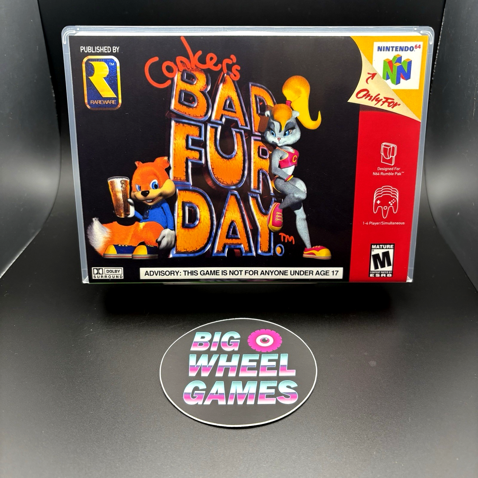 Conker's Bad Fur Day (Nintendo 64) Custom Case and Artwork