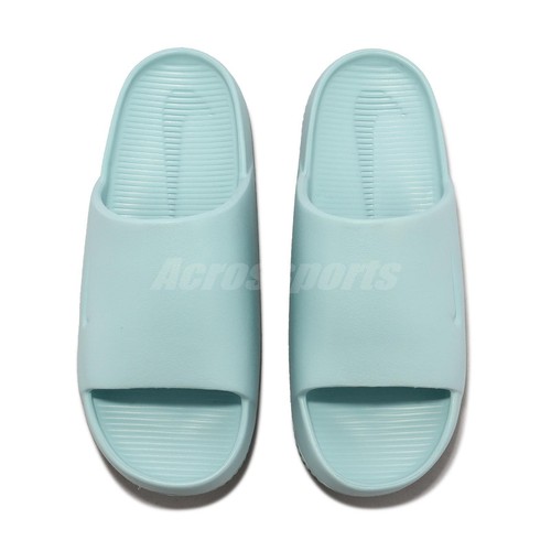 

Женские повседневные сандалии унисекс без шнуровки Nike Wmns Calm Slide Jade Ice DX4816-300, Синий, Wmns Calm Slide
