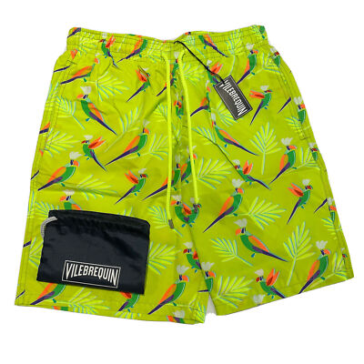 Vilebrequin Men's Swim Shorts - Okoa Parrott Long Swimwear Style: OKOHOB07