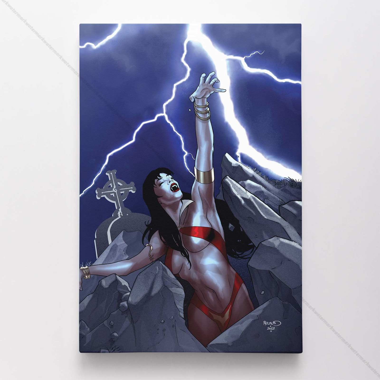 Vampirella Poster Canvas Vampire Comic Book Cover Art Print #286