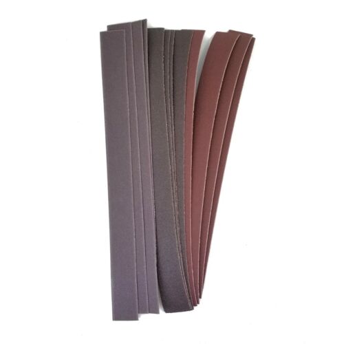 Sand Paper 11" x 1" Emery Strips for Sanding Stick - Replacement Pack of 10pcs