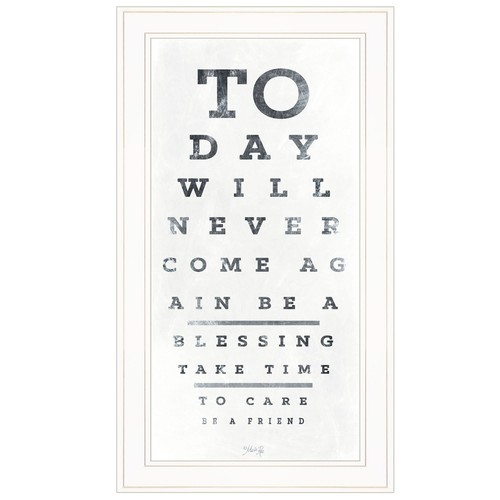 Eye Chart I 2 Настенный принт в белой рамке