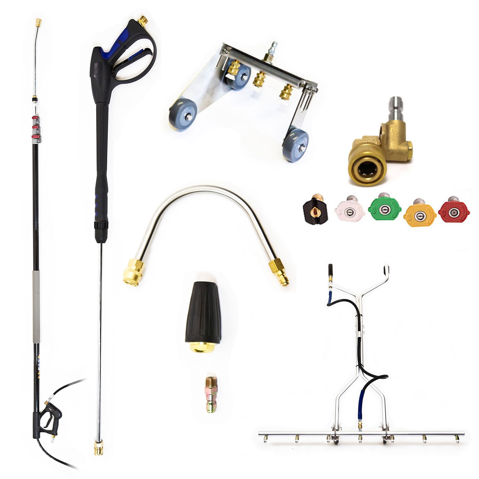 Pressure Washer Kit/AccessoryTool Pack Turbo Lance, Water Broom