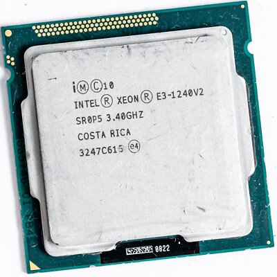 Intel Xeon E3-1240 v2 SR0P5 LGA1155 3.4GHz Quad Core Processor 69W Ivy Bridge