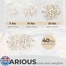 VINICS 5lbs Large Pebbles for Indoor Plants, 2-3 Inch Natural White River Rocks for Aquarium, High Polished Decorative Stones for Vase Filler Fish Tank Landscaping Garden