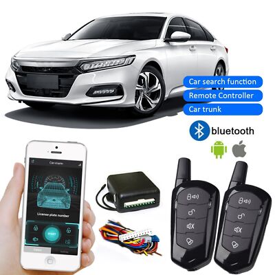 Car Alarm Security Systems Auto Remote Central Locking Kit Door Lock Keyless MjH