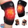 feangli Red Light Therapy for Knee, Heated Knee Brace for Pain Relief, Cordless Infrared Light Therapy Knee Wrap, Infrared Red Light Therapy for Body/Joint/Shoulder/Elbow, Gifts for Women Men