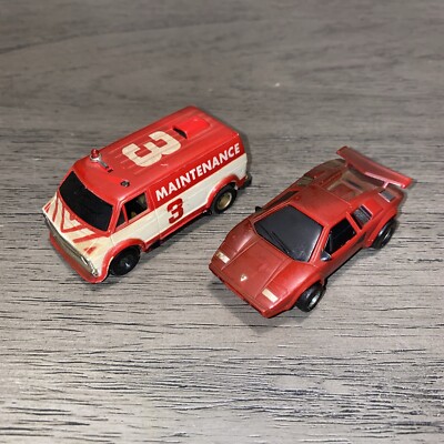 Tyco Lot Lamborghini Countach Red Slot Car Responder Vehicle Read Description!!!