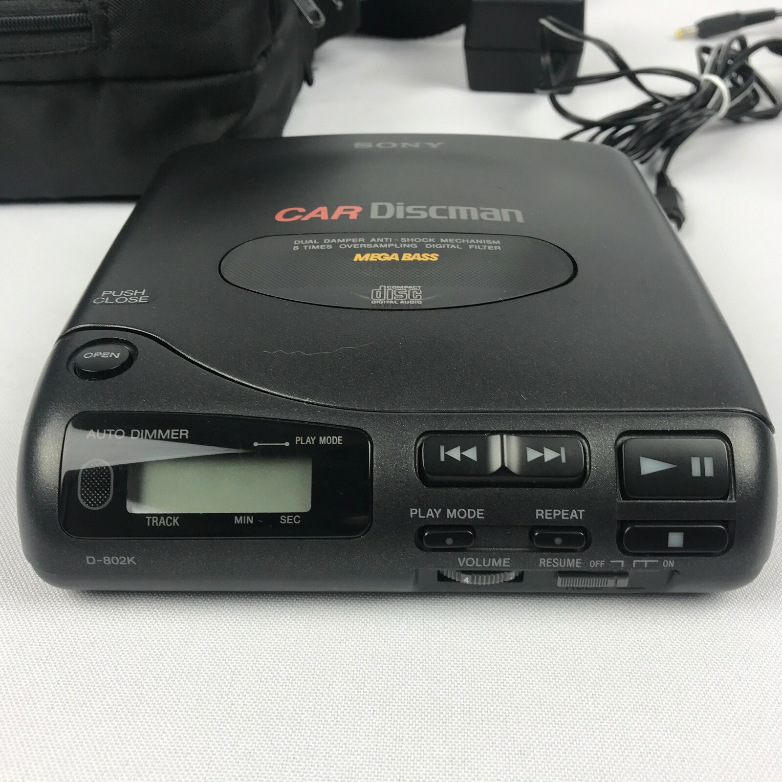 Sony D-802K Car Discman Mega Bass Portable CD Player Bundle Excellent Condition!