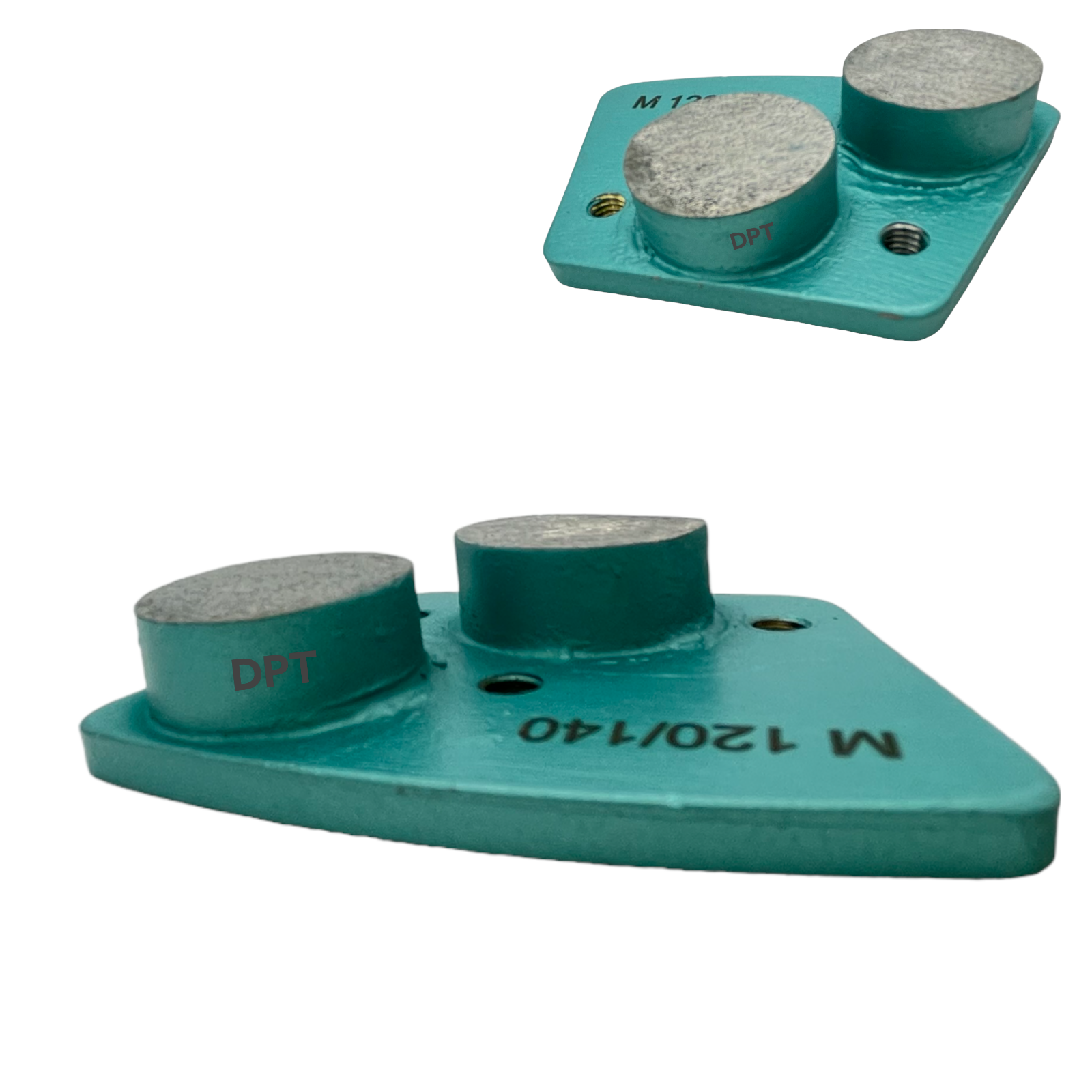 9 Pack Trapezoidal Grinding Disc for Bolt on Grinders Medium Concrete 120 Grit - Picture 12 of 12