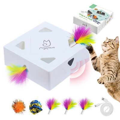 Migipaws Cat Toys, Interactive Automatic 7 Holes Mice Whack-A-Mole, Ultra Fun...