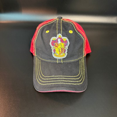 Harry Potter Gryffindor Crest Black Red Cotton Snapback Hat Unisex OSFM